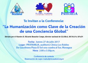 Invitación conferencia LA HUMANIZACION